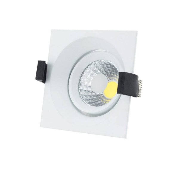 8W LED COB ВГРАДЛИВ РЕФЛЕКТОР 8w led cob vgradliv reflektor kvadrat rotativen 2700k optonica led scaled