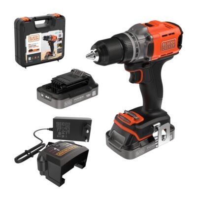 18V Дупчалка/одвртувач 2x2Ah POWERCONNECT Black+Decker | Технома