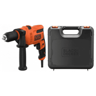 Дупчалка вибрациска 500W 13mm куфер Black+Decker Black+Decker | Технома